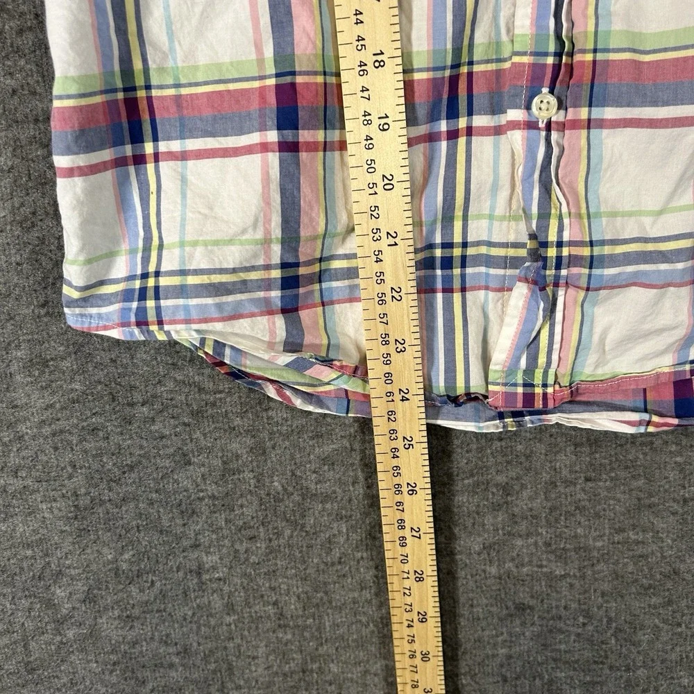 Ralph Lauren Boys L (14-16) Button‎ Down Shirt Multi Plaid Cotton